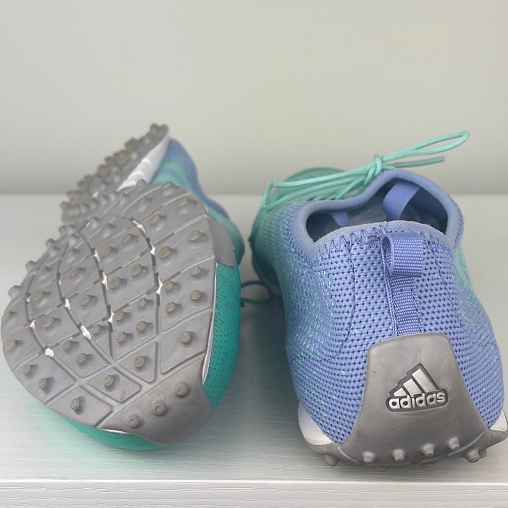 Adidas Lightweight Mint Green Knit Sneakers Women’s Size 7.5 - Picture 9 of 11